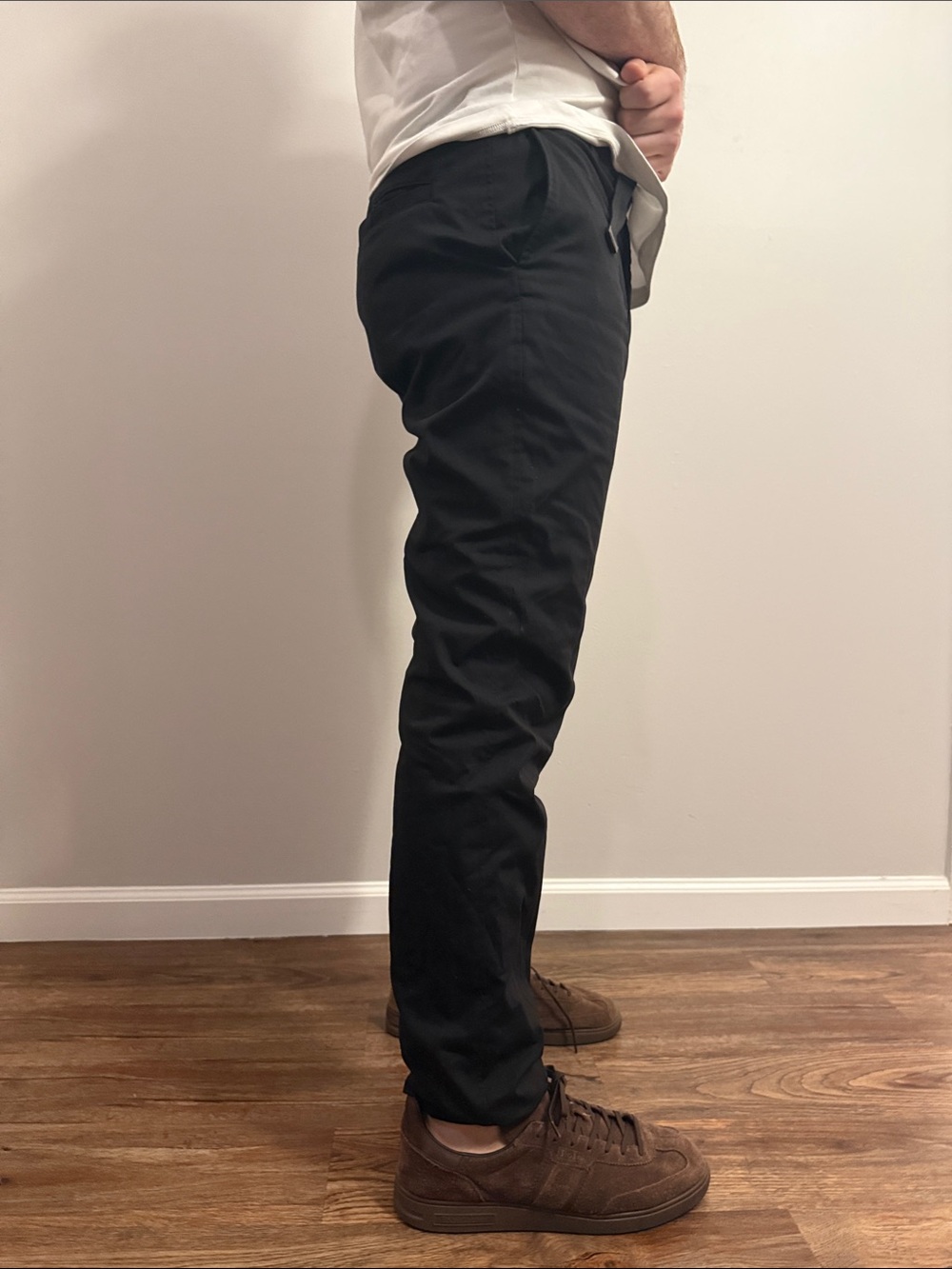 Uniqlo Black fleece lined winter pants - Picture 2 of 5